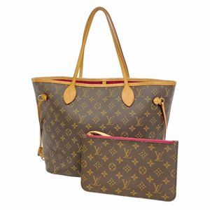 LOUIS VUITTON Brown Monogram Neverfull MM Tote Bag